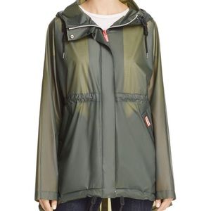 Hunter vinyl rain jacket size medium